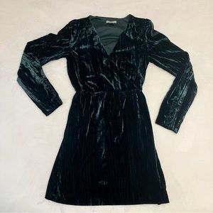 Divided By H&M Size 4 Blue Velvet Dress